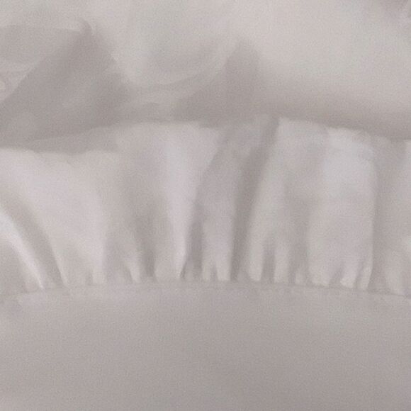 Gown Formal Semiformal Strapless Jacquard Rhinestones Bow White Like New M - Picture 13 of 13